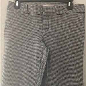 Banana Republic houndstooth peddle pusher slacks